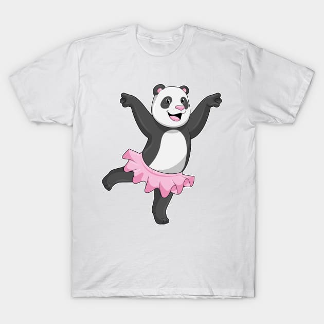 Panda as Ballerina at Ballet T-Shirt by Markus Schnabel